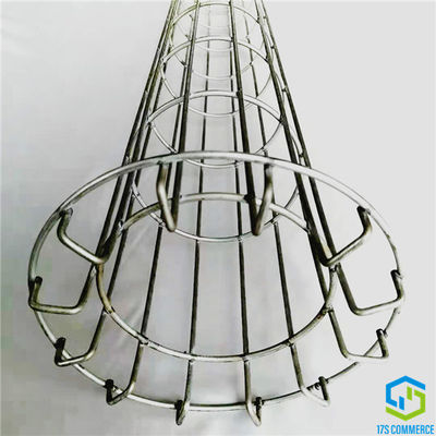 سیم گالوانیزه 120mm گرد و غبار جمع کننده فیلتر قفس سیم خم پایین