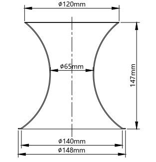 فیلتر ریسندگی قفس ونتوری 148x120x147 میلی متر