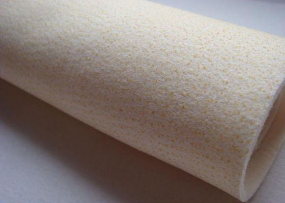 ورقه ورقه PTFE 550 گرمی سوزن سوراخ شده پلی استر نمد بازیافتی