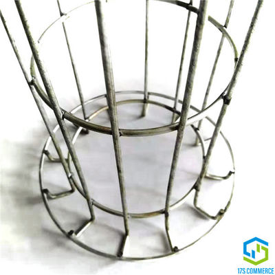 سیم گالوانیزه 120mm گرد و غبار جمع کننده فیلتر قفس سیم خم پایین