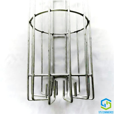 سیم گالوانیزه 120mm گرد و غبار جمع کننده فیلتر قفس سیم خم پایین