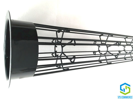 L شکل Top Cap Plain Edge Flange Cap Star Cage Silicon Coating Pleat Cage ملایم فولادی عنکبوتی قفس کیسه خانه کیف قفس