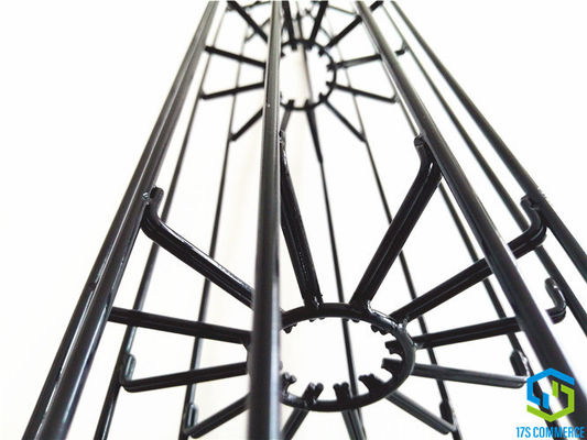 Double Wire Spider Star Cage Silicon Coating Pleat Cage 110mm Spider Cage قفس جمع کننده گرد و غبار فولادی ملایم