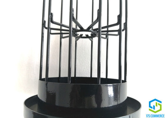Double Wire Spider Star Cage Silicon Coating Pleat Cage 110mm Spider Cage قفس جمع کننده گرد و غبار فولادی ملایم