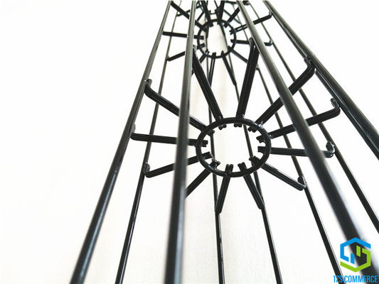 Double Wire Spider Star Cage Silicon Coating Pleat Cage 110mm Spider Cage قفس جمع کننده گرد و غبار فولادی ملایم