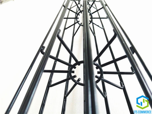 سیم عمودی متصل شده 12 قفس ری Star Star Silicon Coating Pleat Cage 120mm Spider Cage Carbon Steel Bag House Cage
