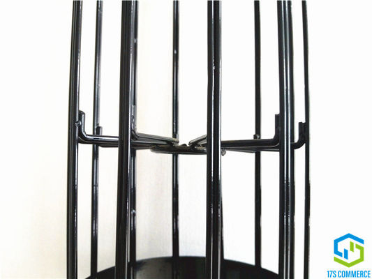 سیم عمودی متصل شده 12 قفس ری Star Star Silicon Coating Pleat Cage 120mm Spider Cage Carbon Steel Bag House Cage