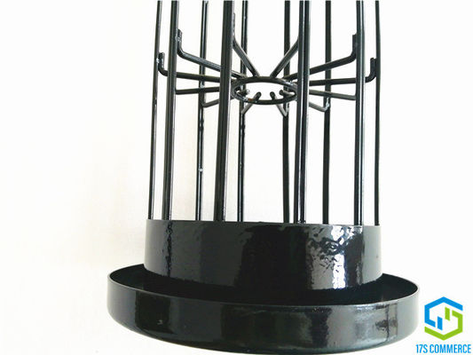 Weld Vertical Wire Star Star Filter Cage Silicon Coating Pleat Cage 138mm Spider Cage کیف خانه فولادی ملایم قفس
